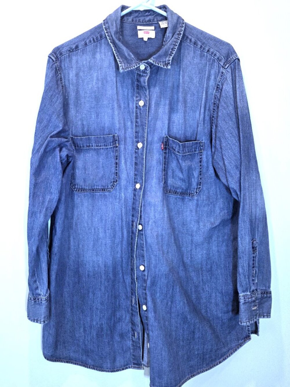 Levi's Boyfriend Fit Denim Shirt Size XL